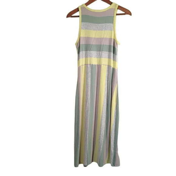 Lou & Grey for LOFT size S Color Block Striped Maxi Dress multicolor women's - Picture 5 of 10